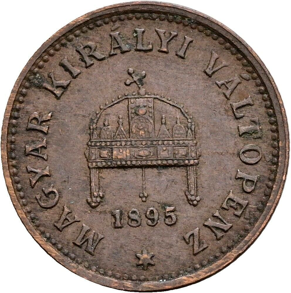 1 Filler Franz Joseph I. 1848-1916 1895 KB, Kremnitz – Rückseite