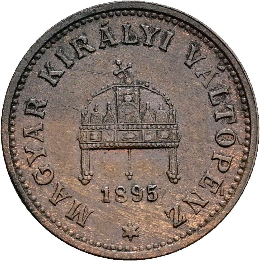 1 Filler Franz Joseph I. 1848-1916 1895 KB, Kremnitz – Rückseite