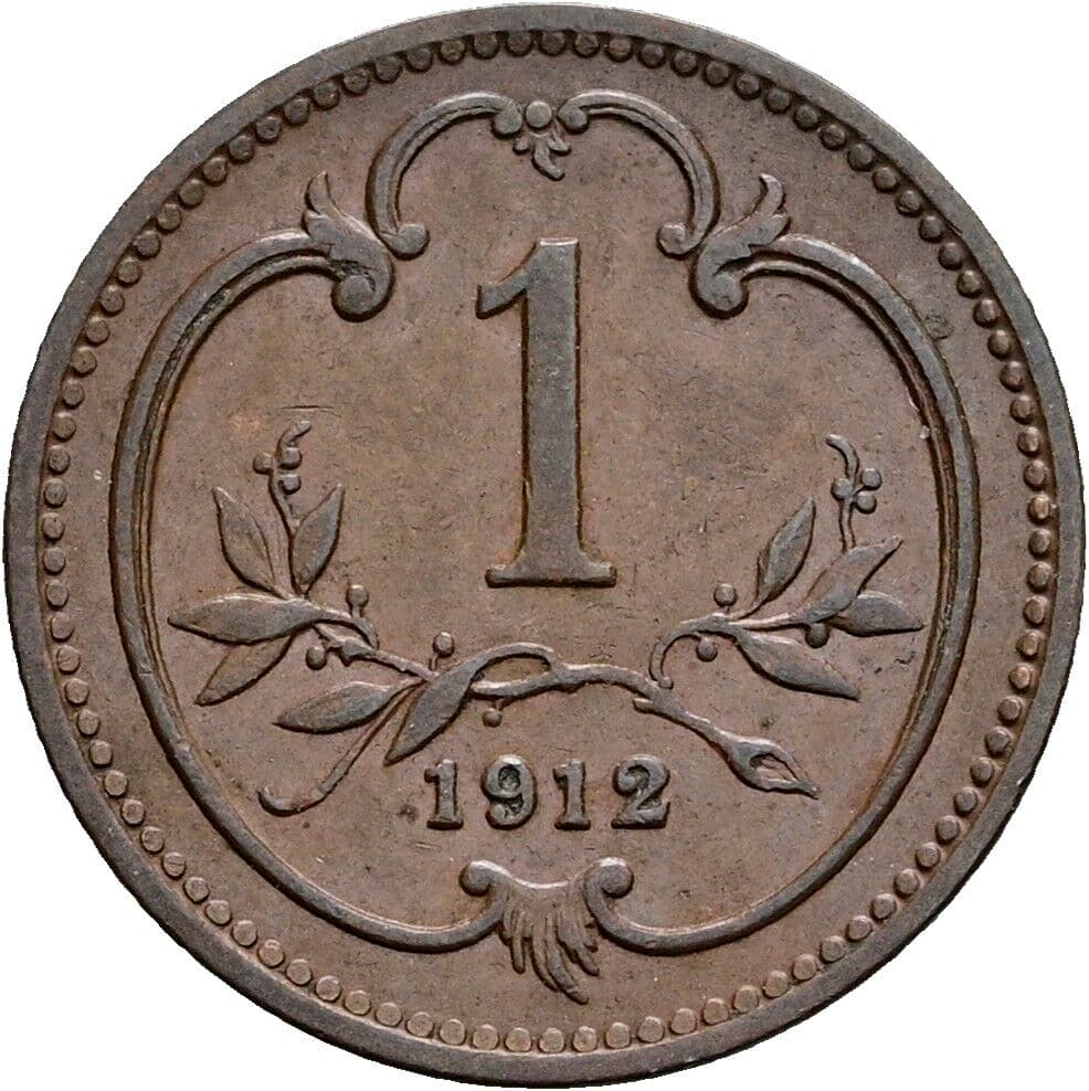 1 Heller Franz Joseph I. 1848-1916 1912 – Vorderseite