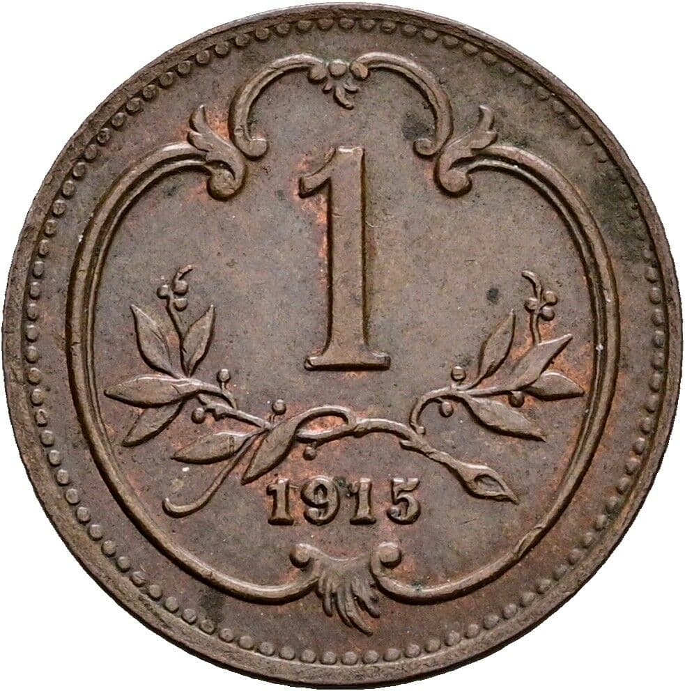 1 Heller Franz Joseph I. 1848-1916 1915 – Vorderseite