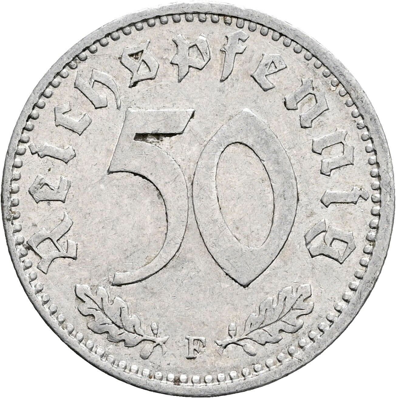 50 Reichspfennig 1944 F – Vorderseite