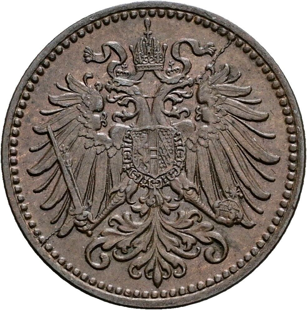 1 Heller Franz Joseph I. 1848-1916 1914 – Rückseite