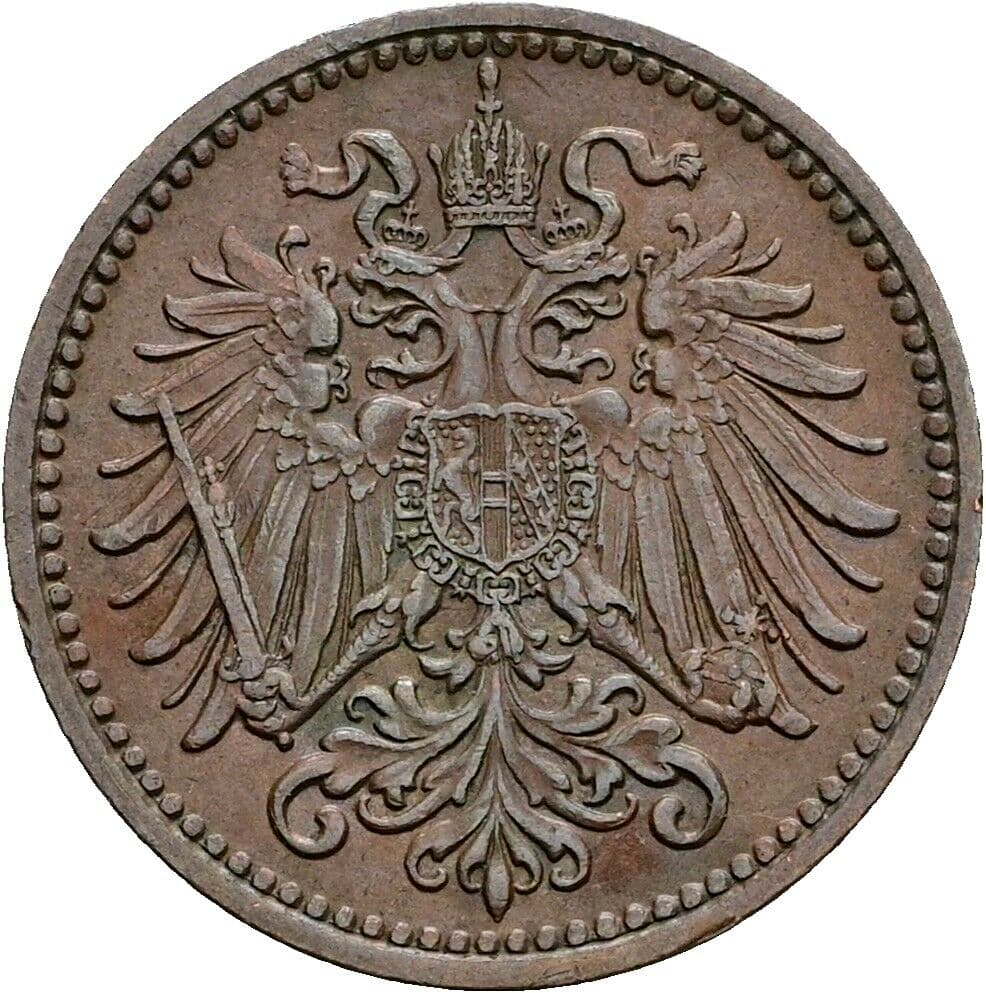 1 Heller Franz Joseph I. 1848-1916 1909 – Rückseite