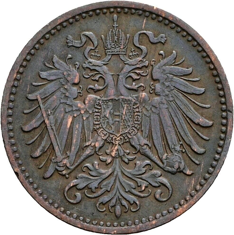 1 Heller Franz Joseph I. 1848-1916 1897 – Rückseite
