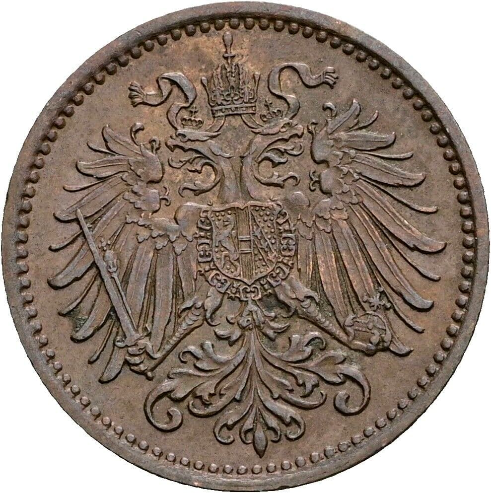 1 Heller Franz Joseph I. 1848-1916 1895 – Rückseite