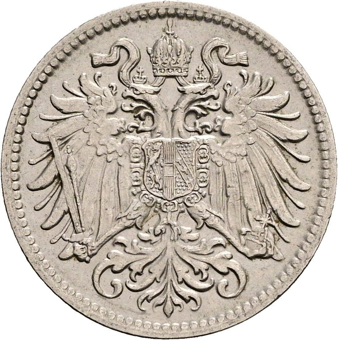 10 Heller Franz Joseph I. 1848-1916 1909 – Rückseite