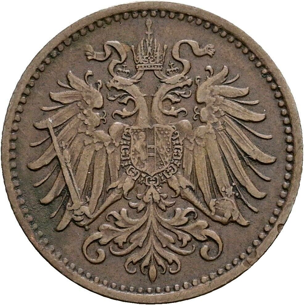1 Heller Franz Joseph I. 1848-1916 1897 – Rückseite