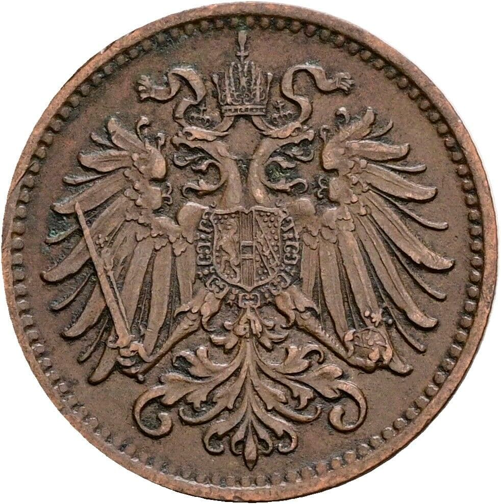 1 Heller Franz Joseph I. 1848-1916 1897 – Rückseite