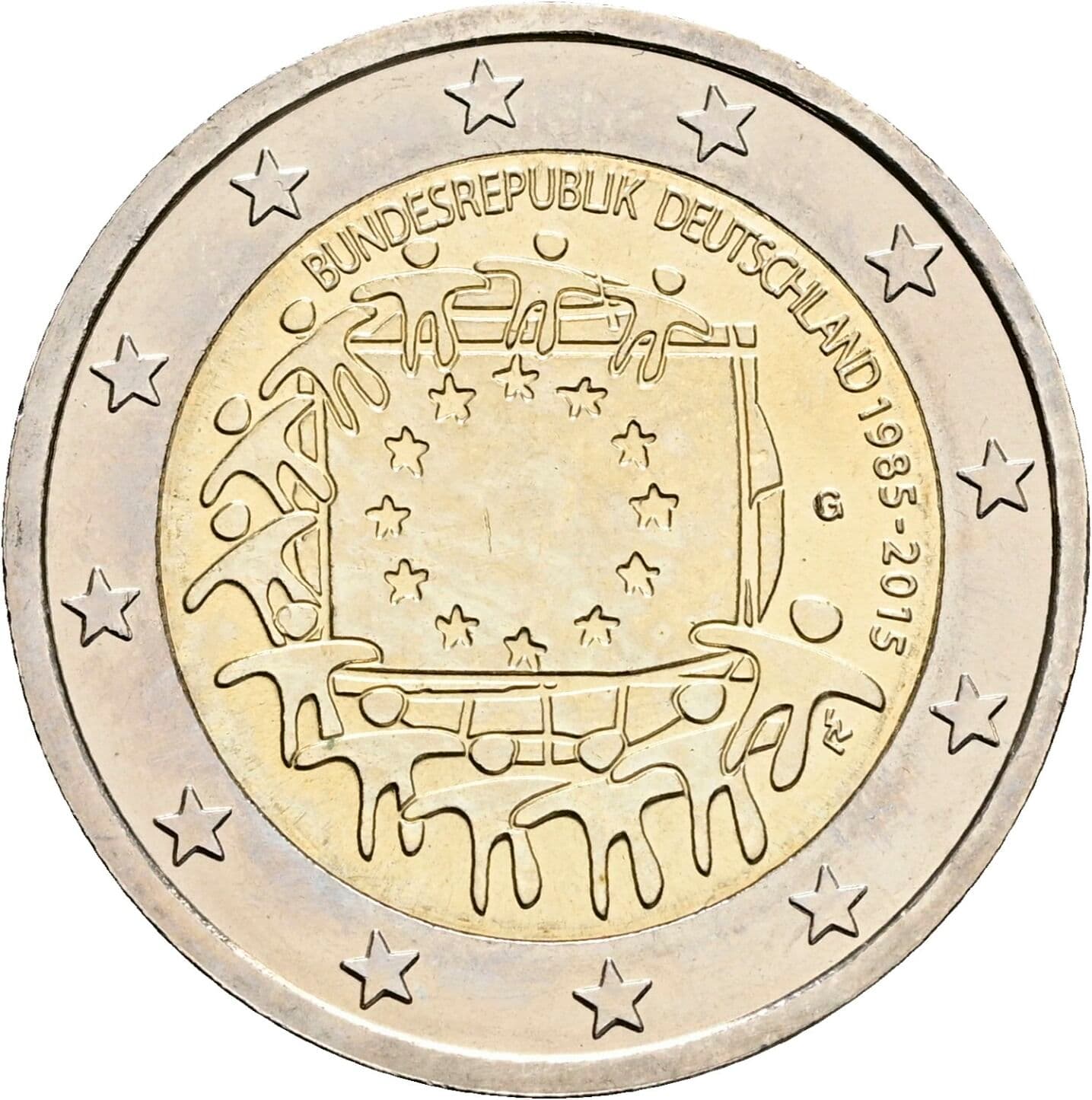 2 Euro 2015 G – Rückseite