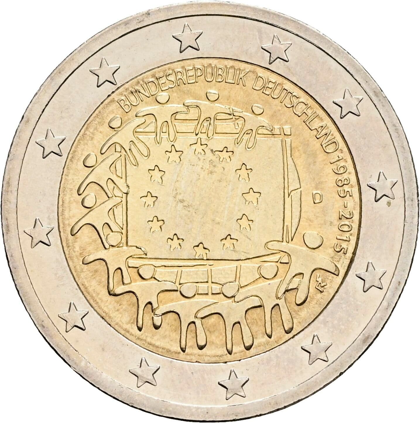2 Euro 2015 D – Rückseite