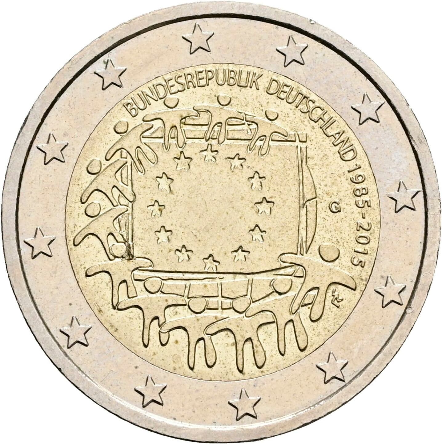 2 Euro 2015 G – Rückseite