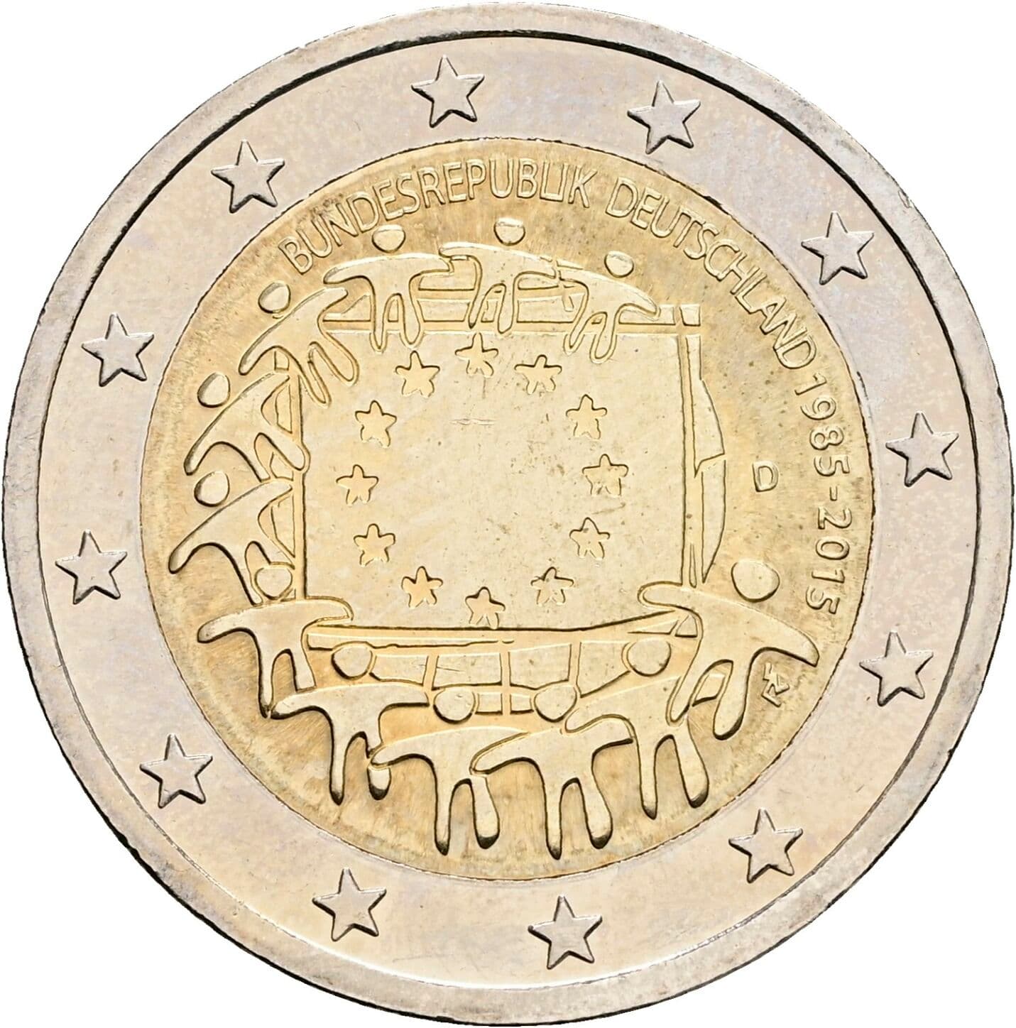 2 Euro 2015 D – Rückseite