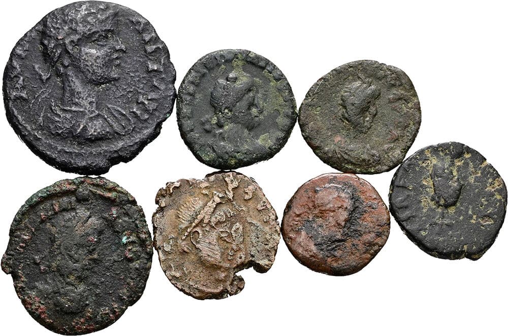 Lot 4 Stück spätrömische Kleinmünzen