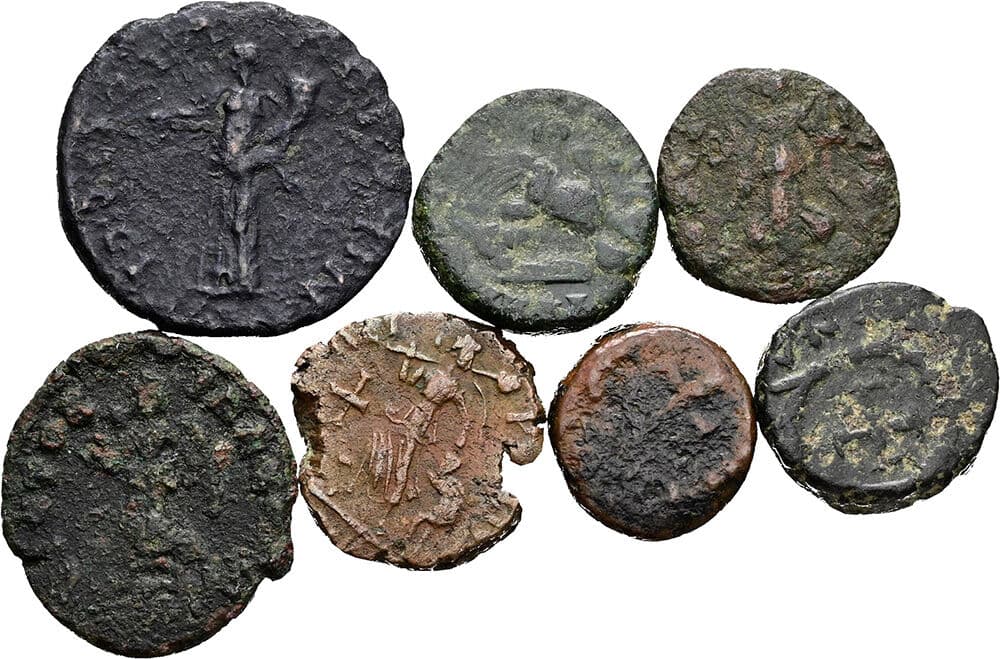 Lot 4 Stück spätrömische Kleinmünzen