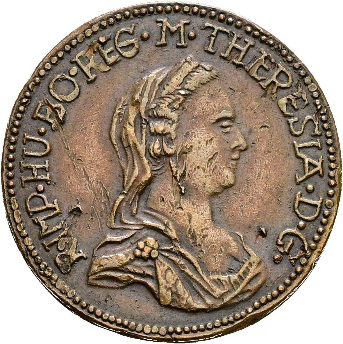 Moderne Replik Jeton Maria Theresia 1740-1780 1769 / NP 20. Jhdt. – Vorderseite