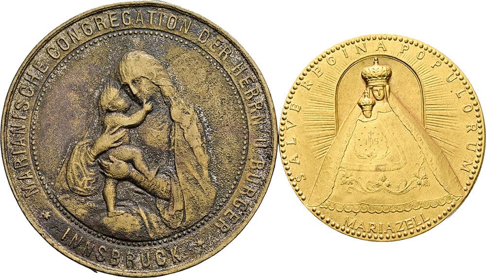 Lot 2 Stück Medaillen