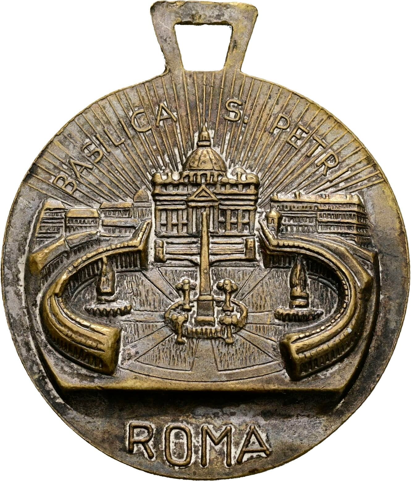 Bronzemedaille mit Originalöse
