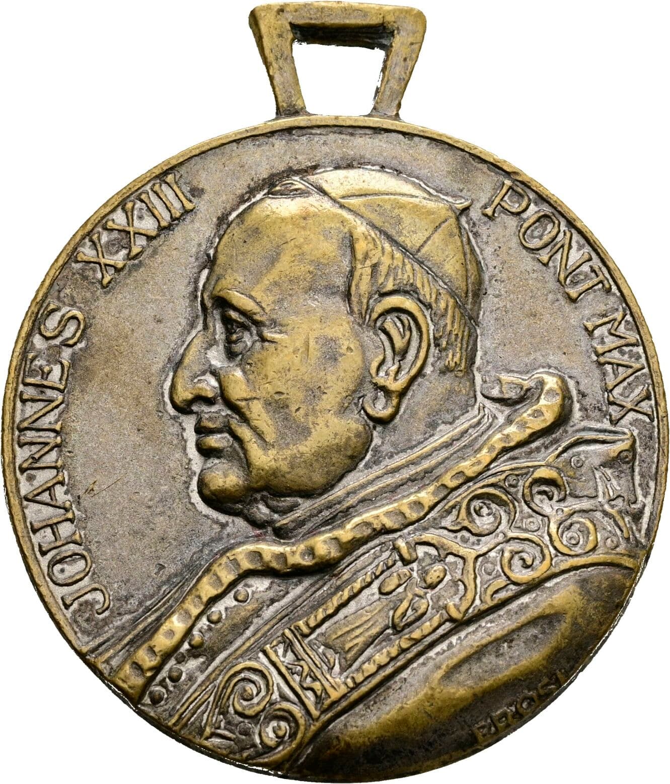 Bronzemedaille mit Originalöse