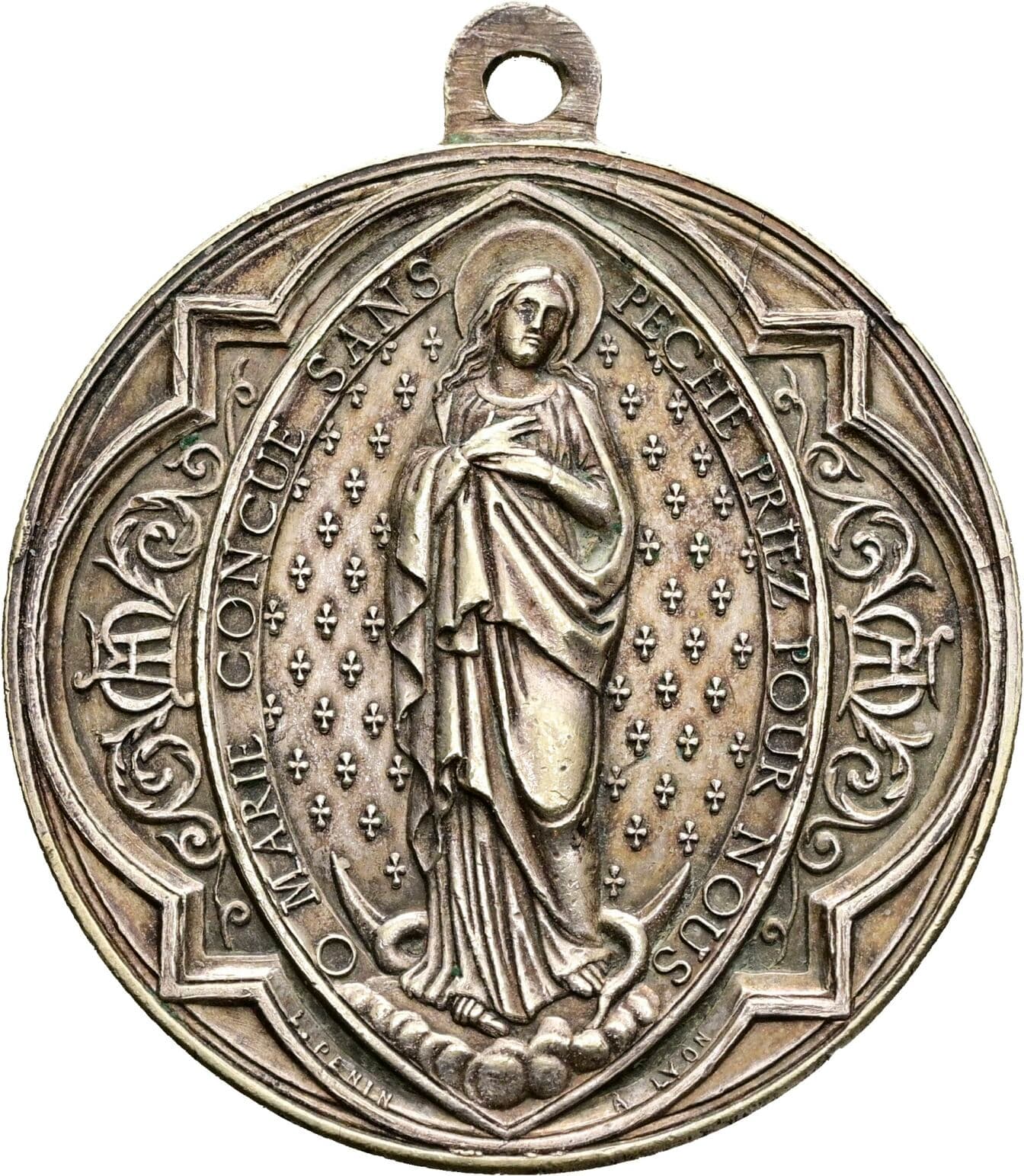Tragbare Silbermedaille