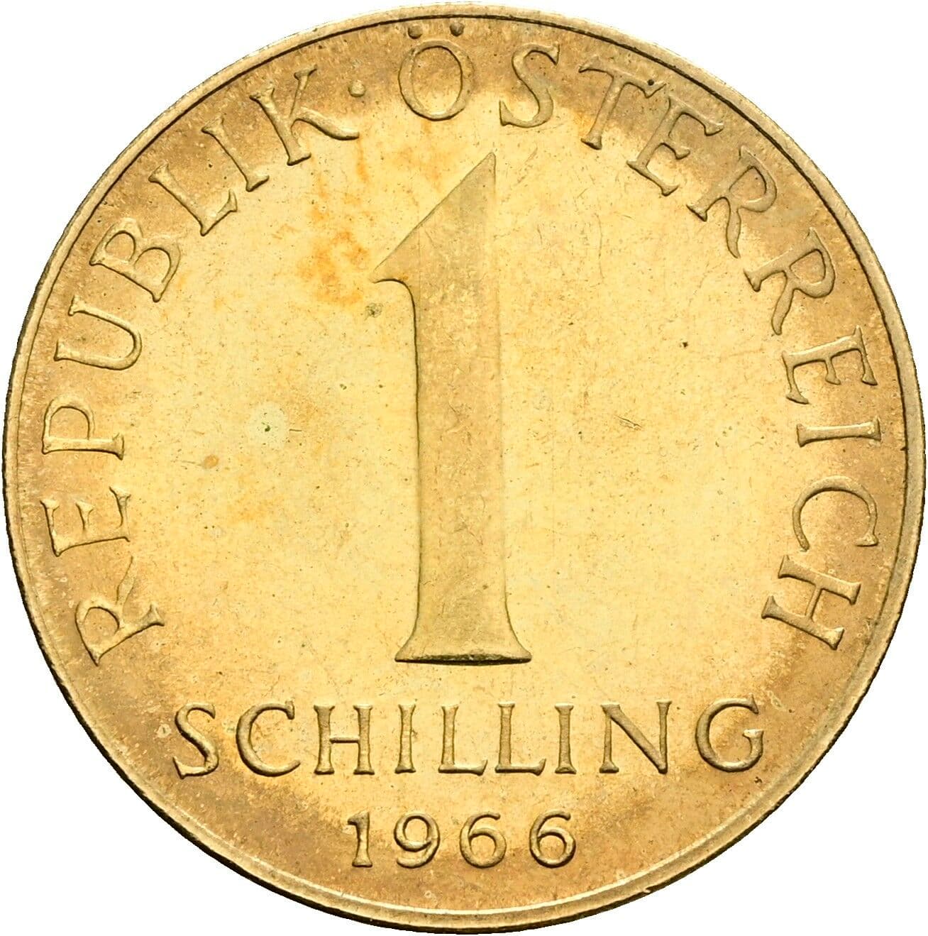 1 Schilling 1966 – Vorderseite