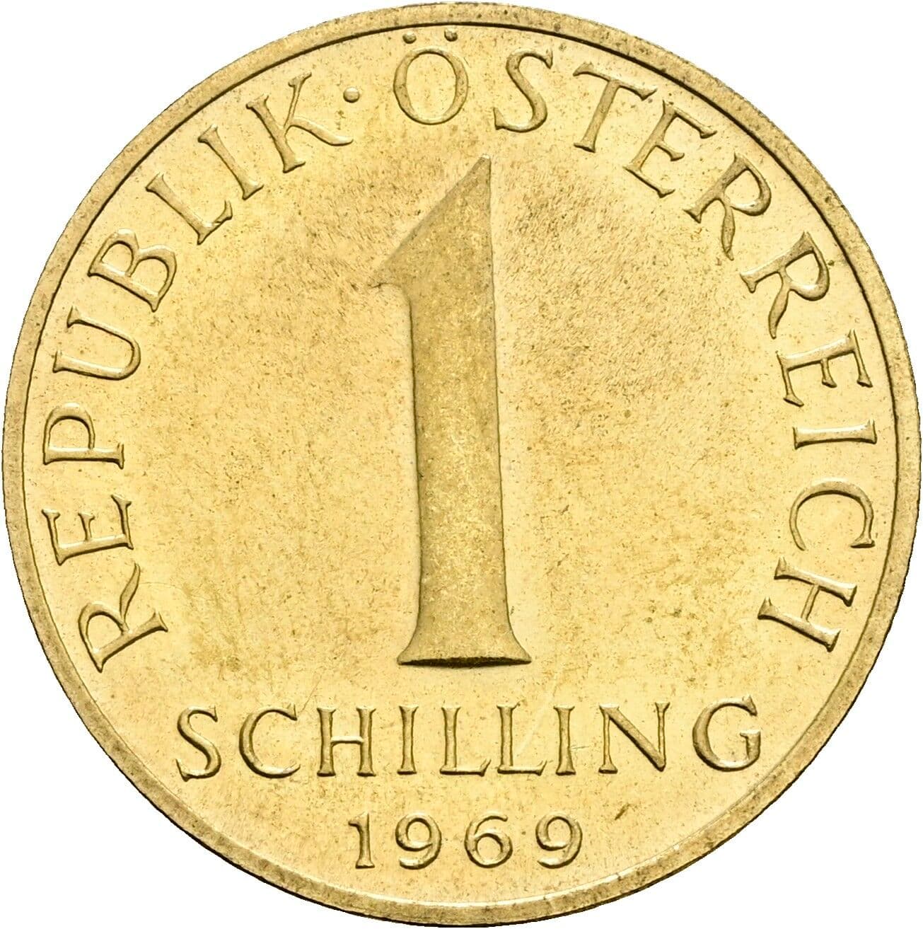 1 Schilling 1969 – Vorderseite