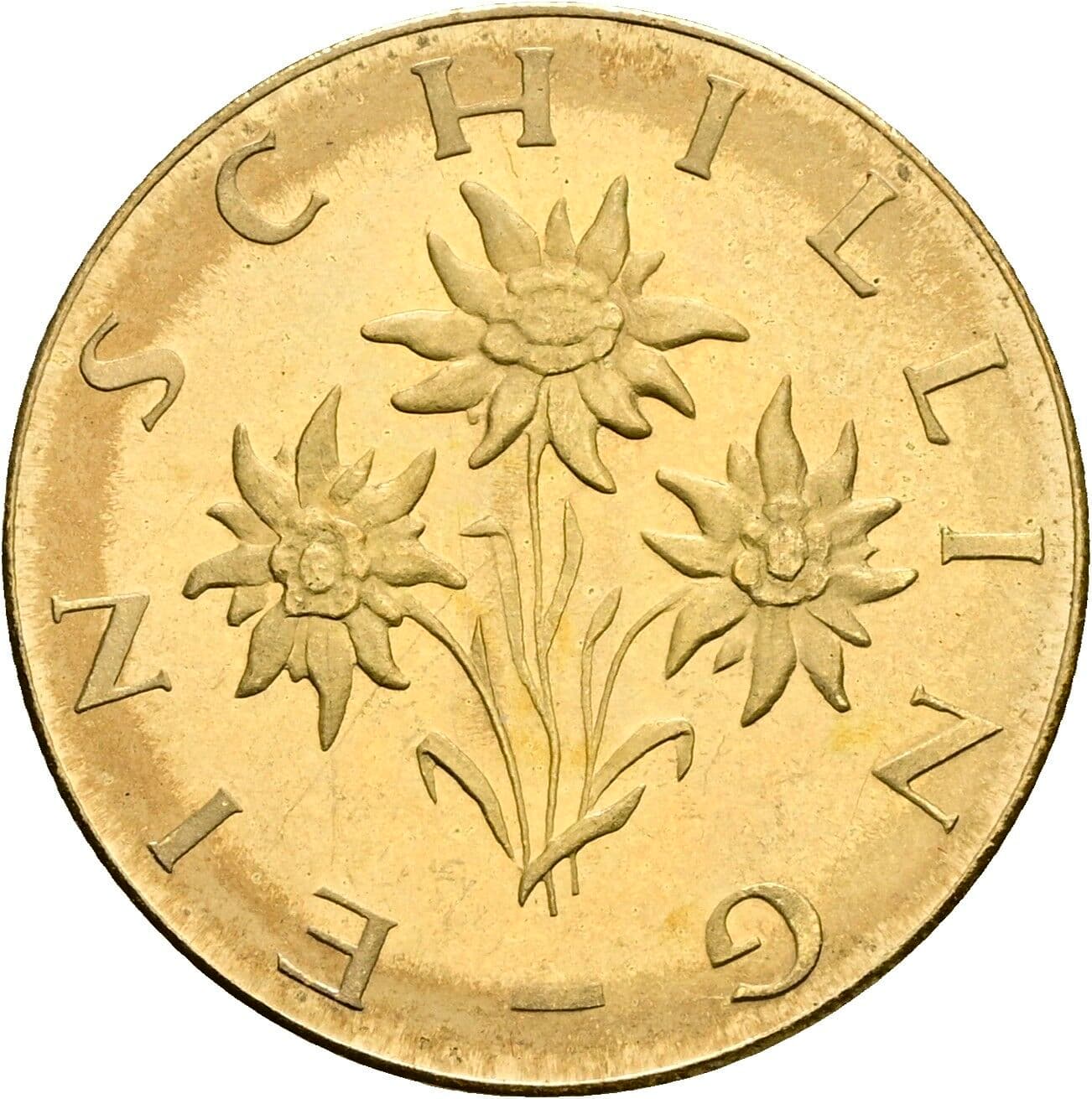 1 Schilling 1966 – Rückseite