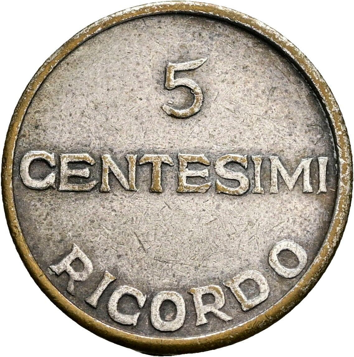 Medaille 5 Centesimi