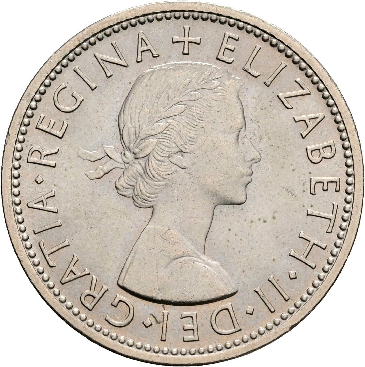 2 Shillings Elisabeth II. 1952-2022 1967 – Vorderseite