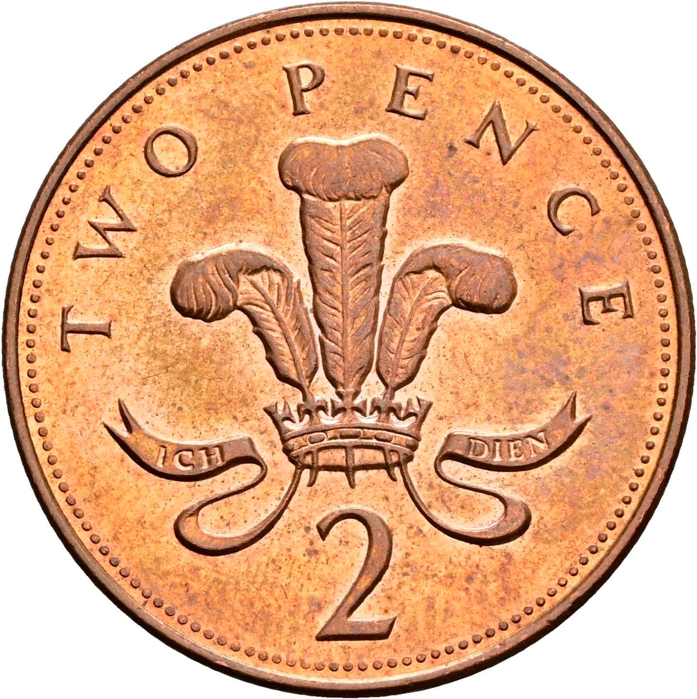 2 Pence Elisabeth II. 1952-2022 1999 – Rückseite