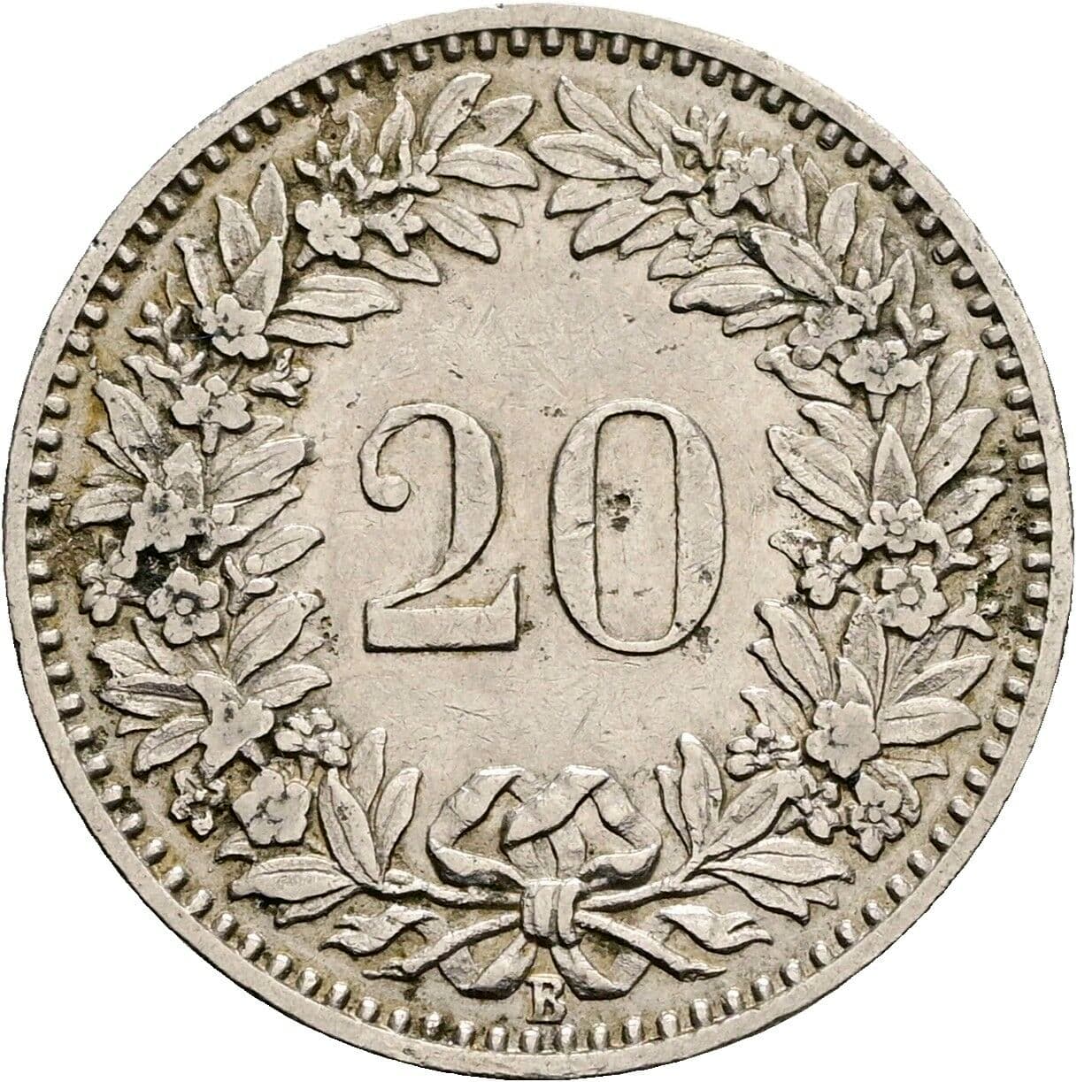 20 Rappen 1894 – Rückseite