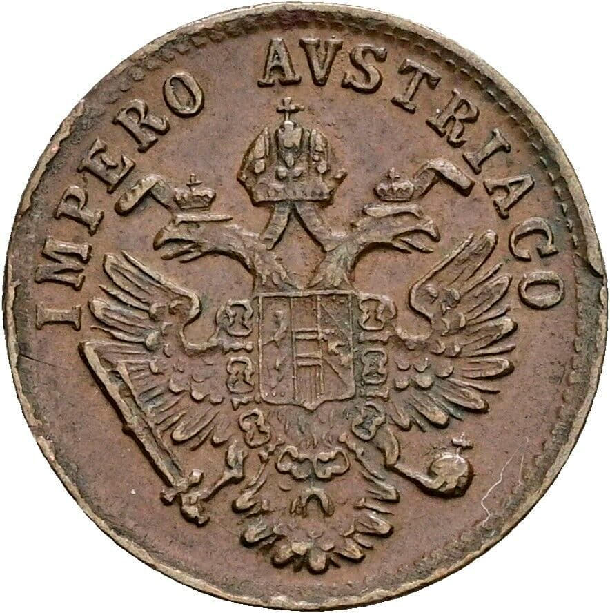 1 Centesimo Franz Joseph I. 1848-1916 1852 V, Venedig – Rückseite
