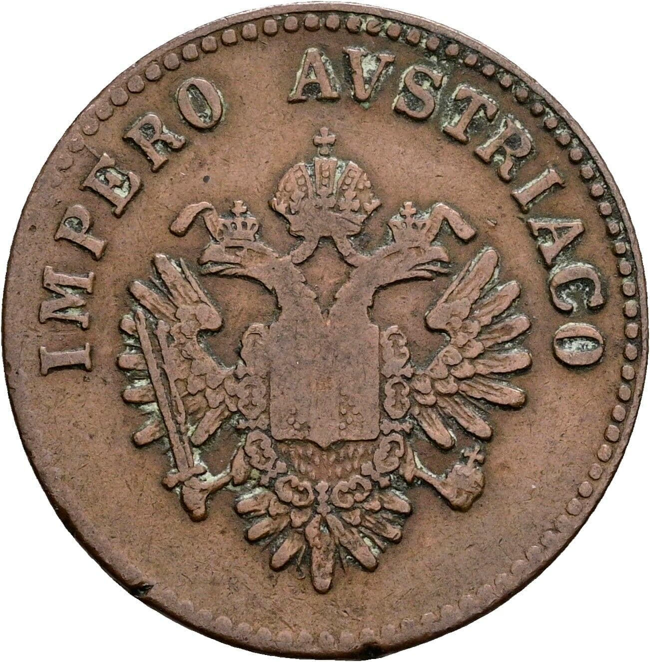 5 Centesimi Franz Joseph I. 1848-1916 1852 V, Venedig – Rückseite