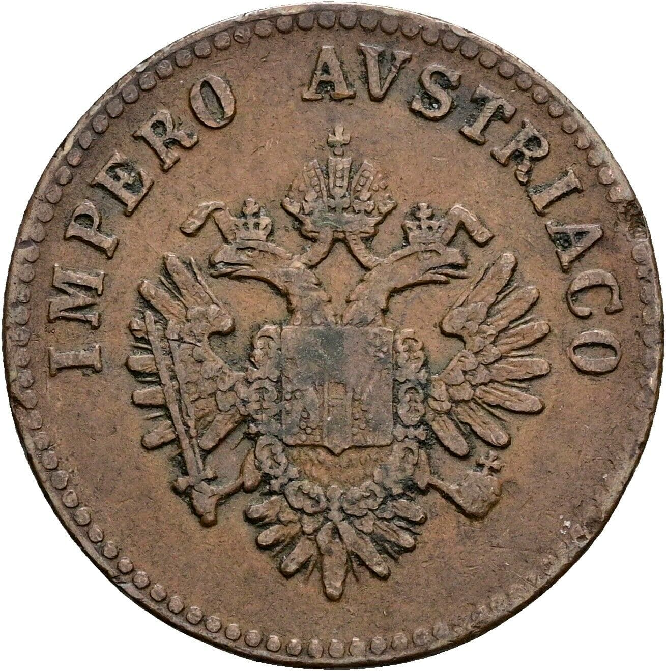 5 Centesimi Franz Joseph I. 1848-1916 1852 V, Venedig – Rückseite