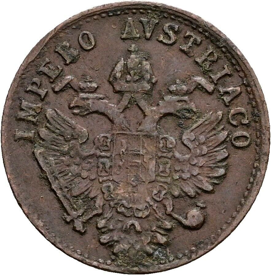 1 Centesimo Franz Joseph I. 1848-1916 1852 V, Venedig – Rückseite