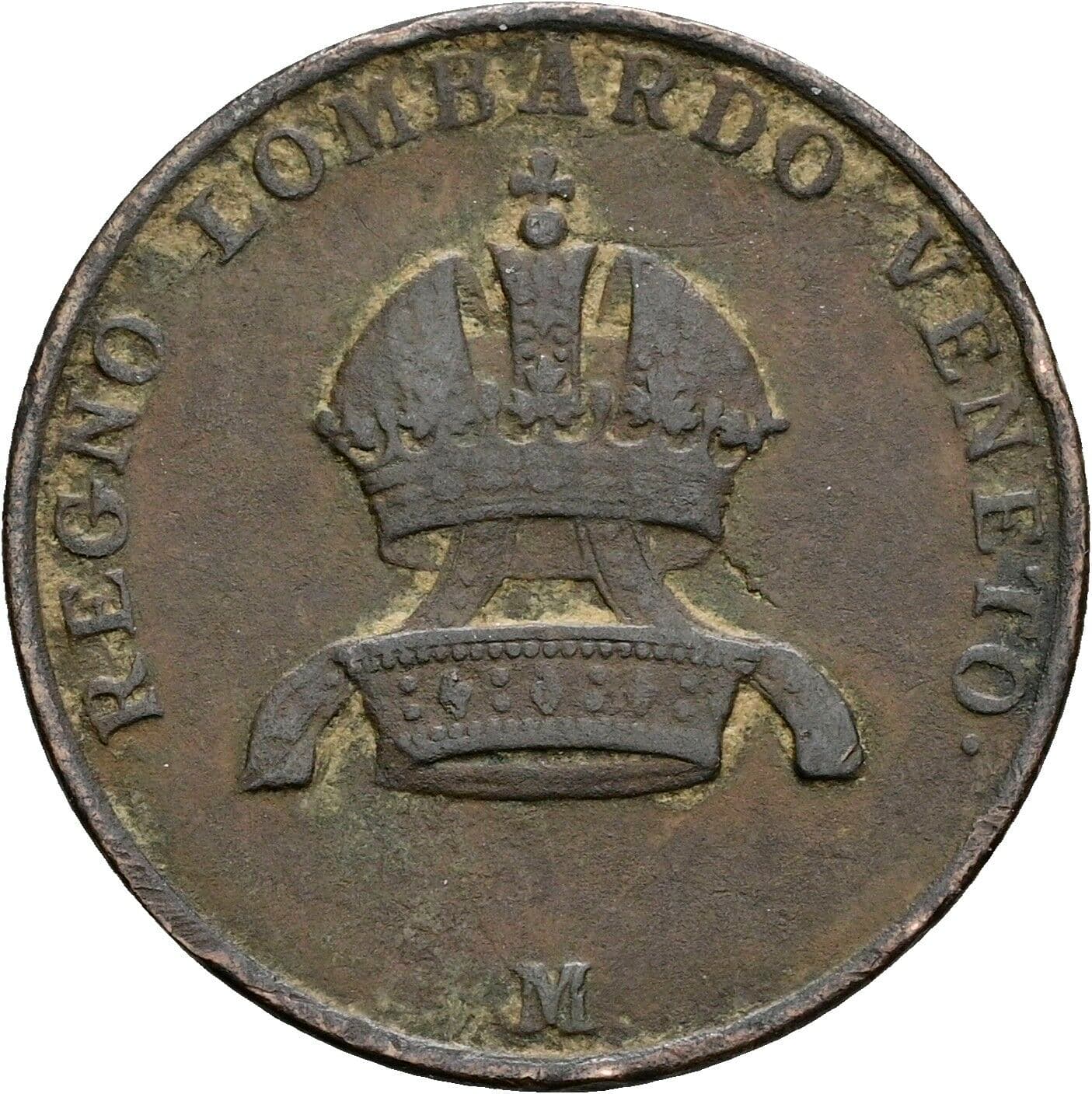 5 Centesimi Franz II. (I). 1792-1835 1822 M – Rückseite