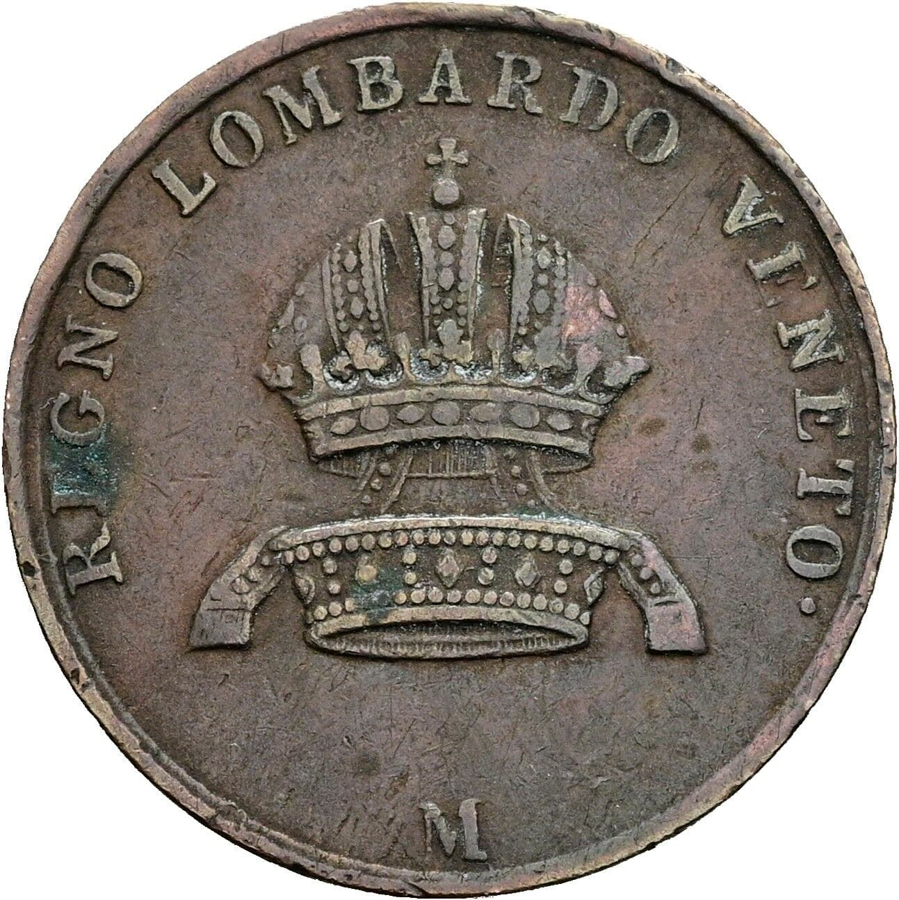 3 Centesimi Franz Joseph I. 1848-1916 1849 M – Rückseite