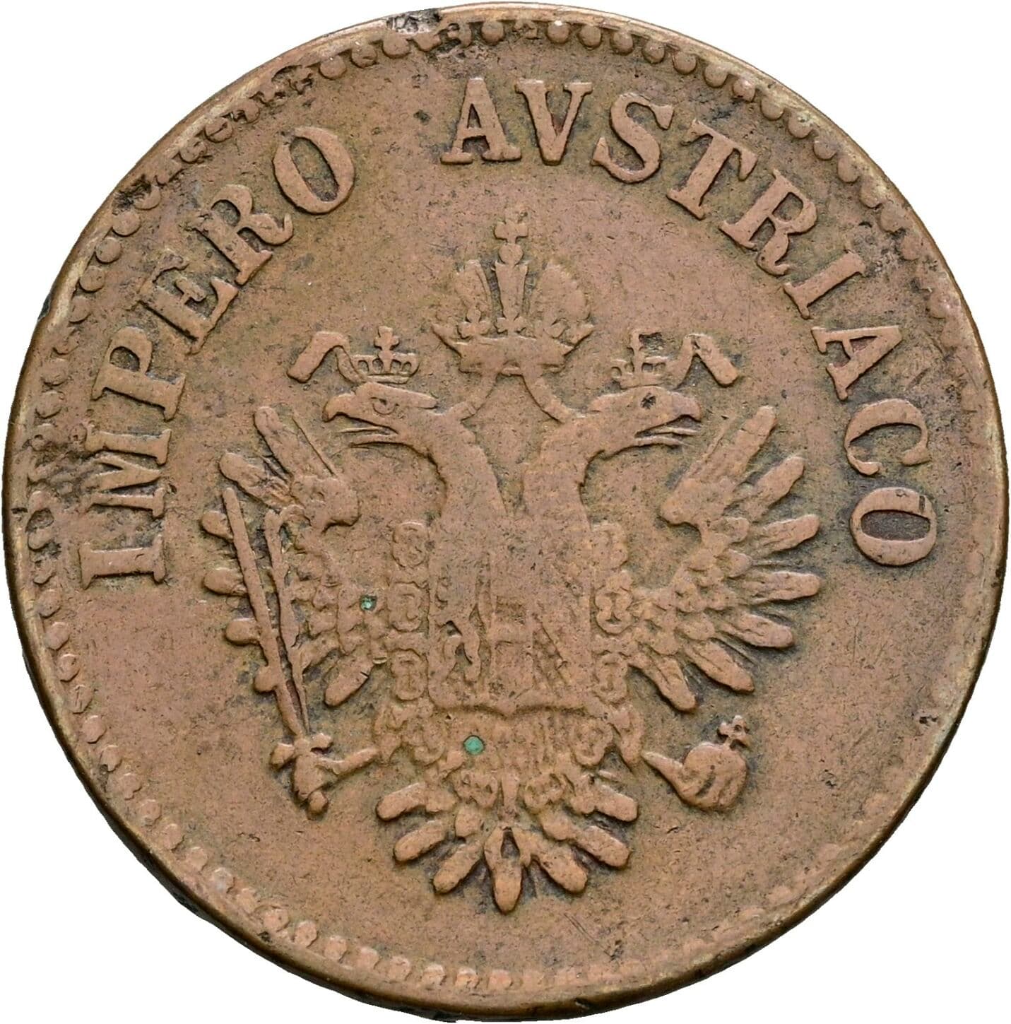 10 Centesimi Franz Joseph I. 1848-1916 1852 V, Venedig – Rückseite