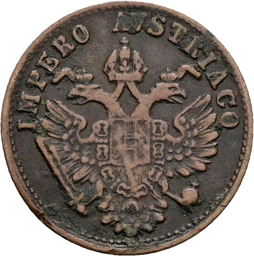 1 Centesimo Franz Joseph I. 1848-1916 1852 V, Venedig – Rückseite