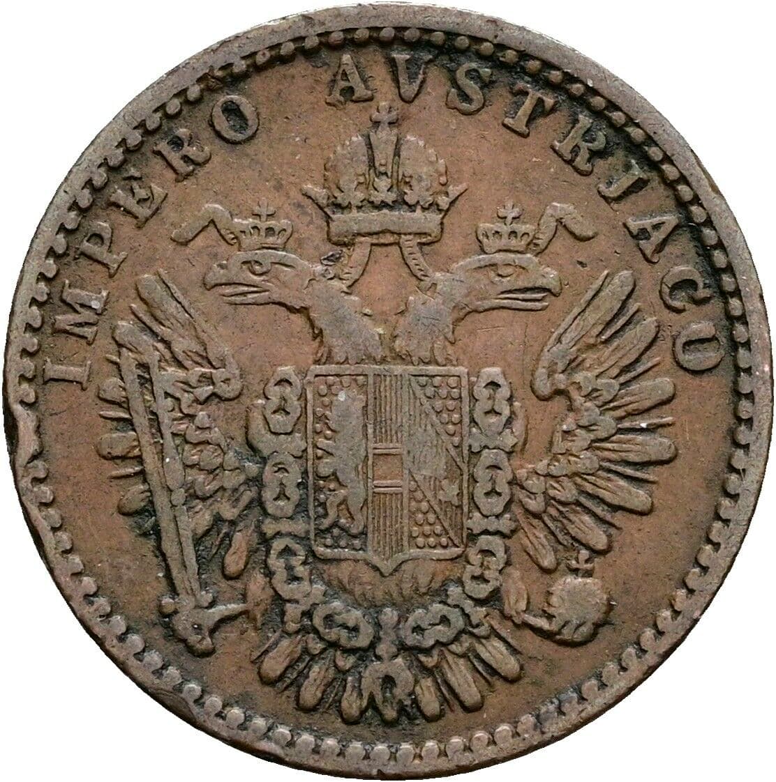 3 Centesimi Franz Joseph I. 1848-1916 1852 M – Rückseite