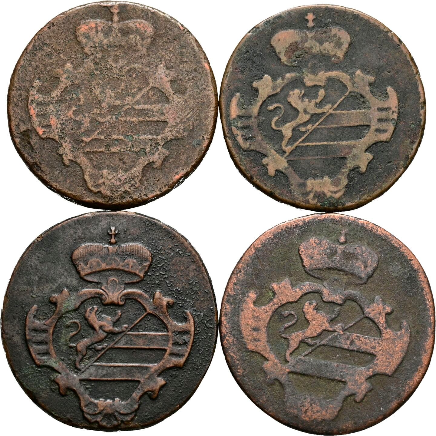 Lot 4 Stück 2 Soldi Franz II. (I). 1792-1835 1799 S – Rückseite