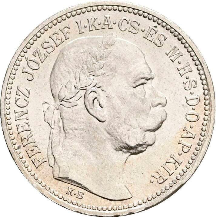 1 Korona Franz Joseph I. 1848-1916 1915 KB, Kremnitz – Rückseite