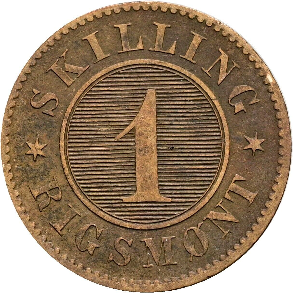 1 Skilling Rigsmont