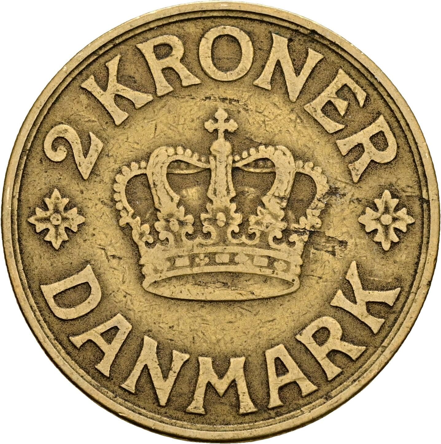 2 Kroner Christian X. 1912-1947 1926 – Vorderseite