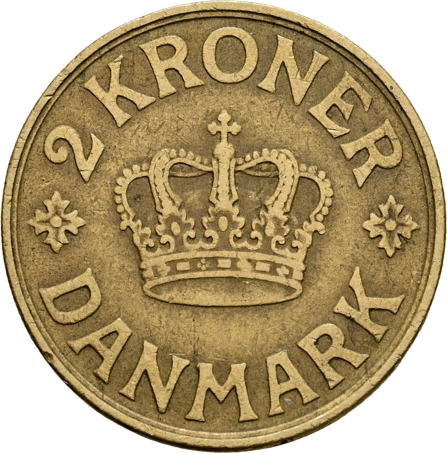 2 Kroner Christian X. 1912-1947 1926 – Vorderseite