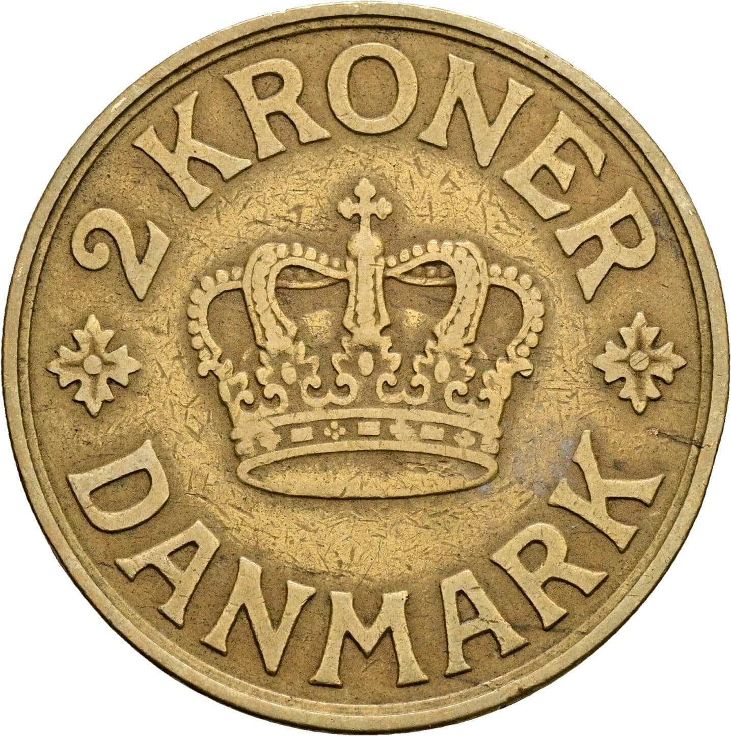 2 Kroner Christian X. 1912-1947 1926 – Vorderseite