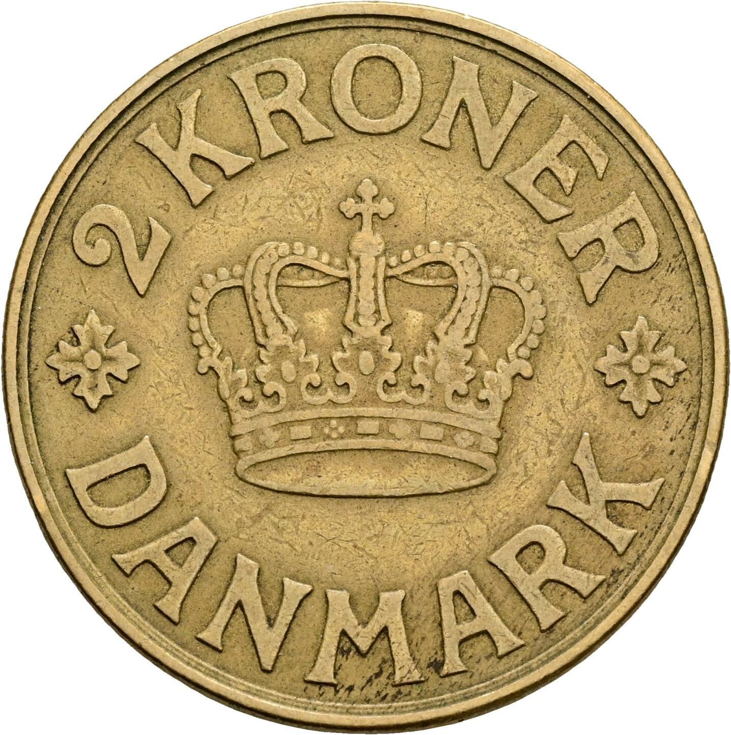 2 Kroner Christian X. 1912-1947 1925 – Vorderseite