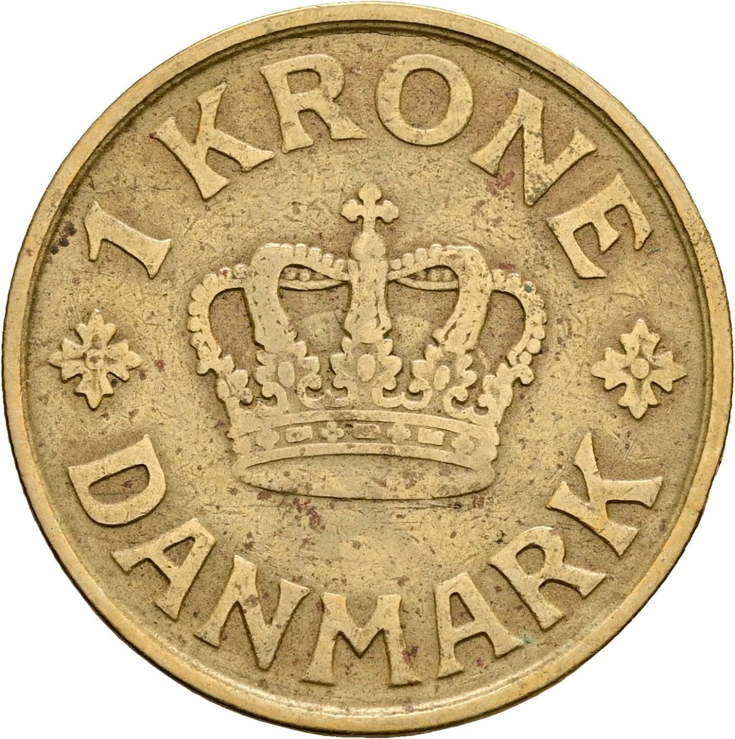 1 Krone Christian X. 1912-1947 1925 – Vorderseite
