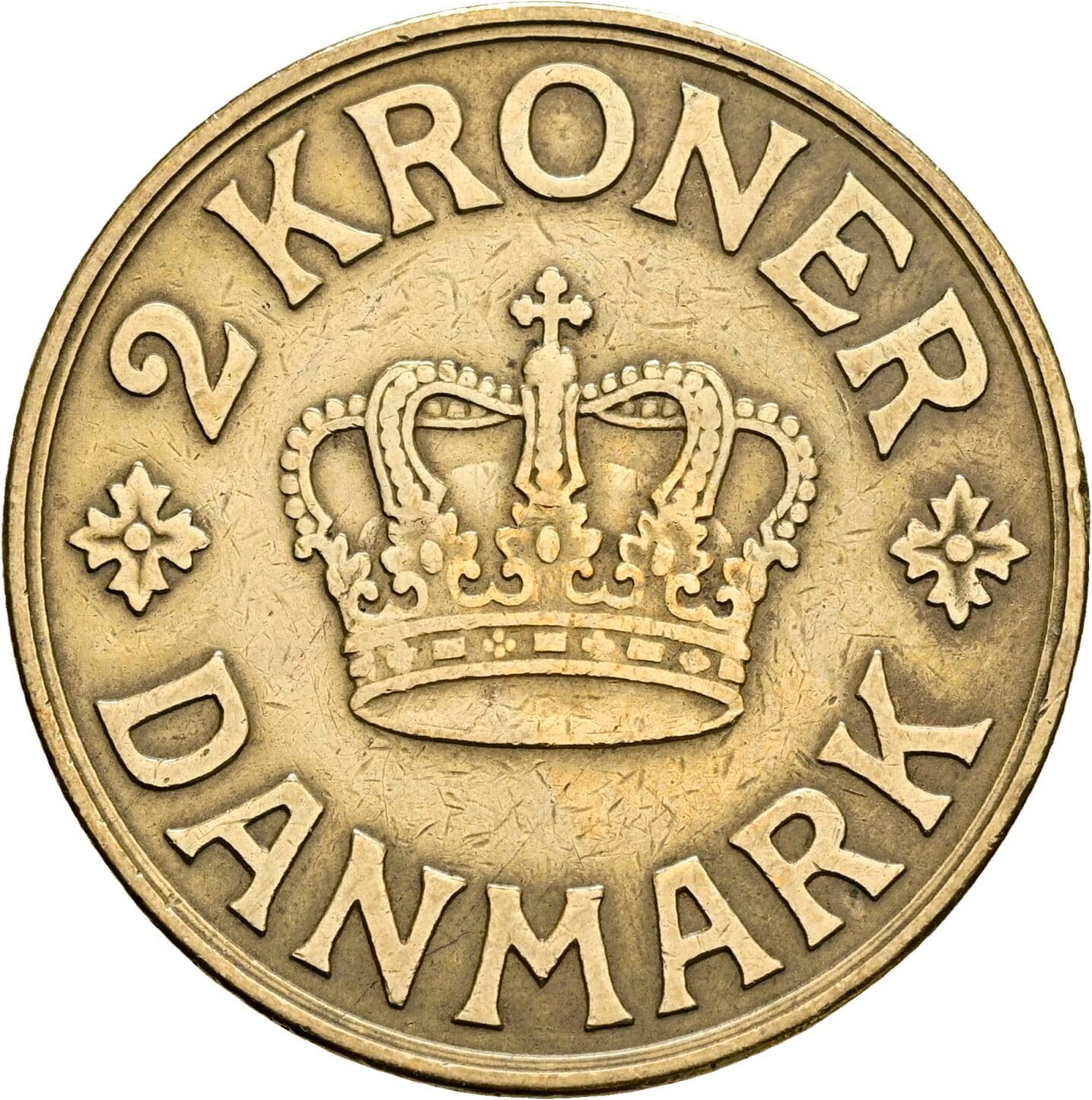 2 Kroner Christian X. 1912-1947 1939 – Vorderseite