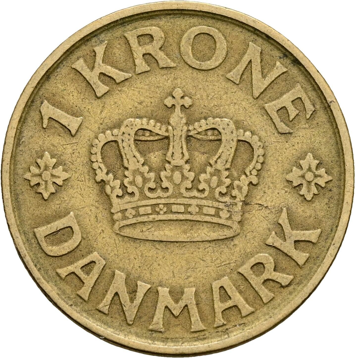 1 Krone Christian X. 1912-1947 1925 – Vorderseite