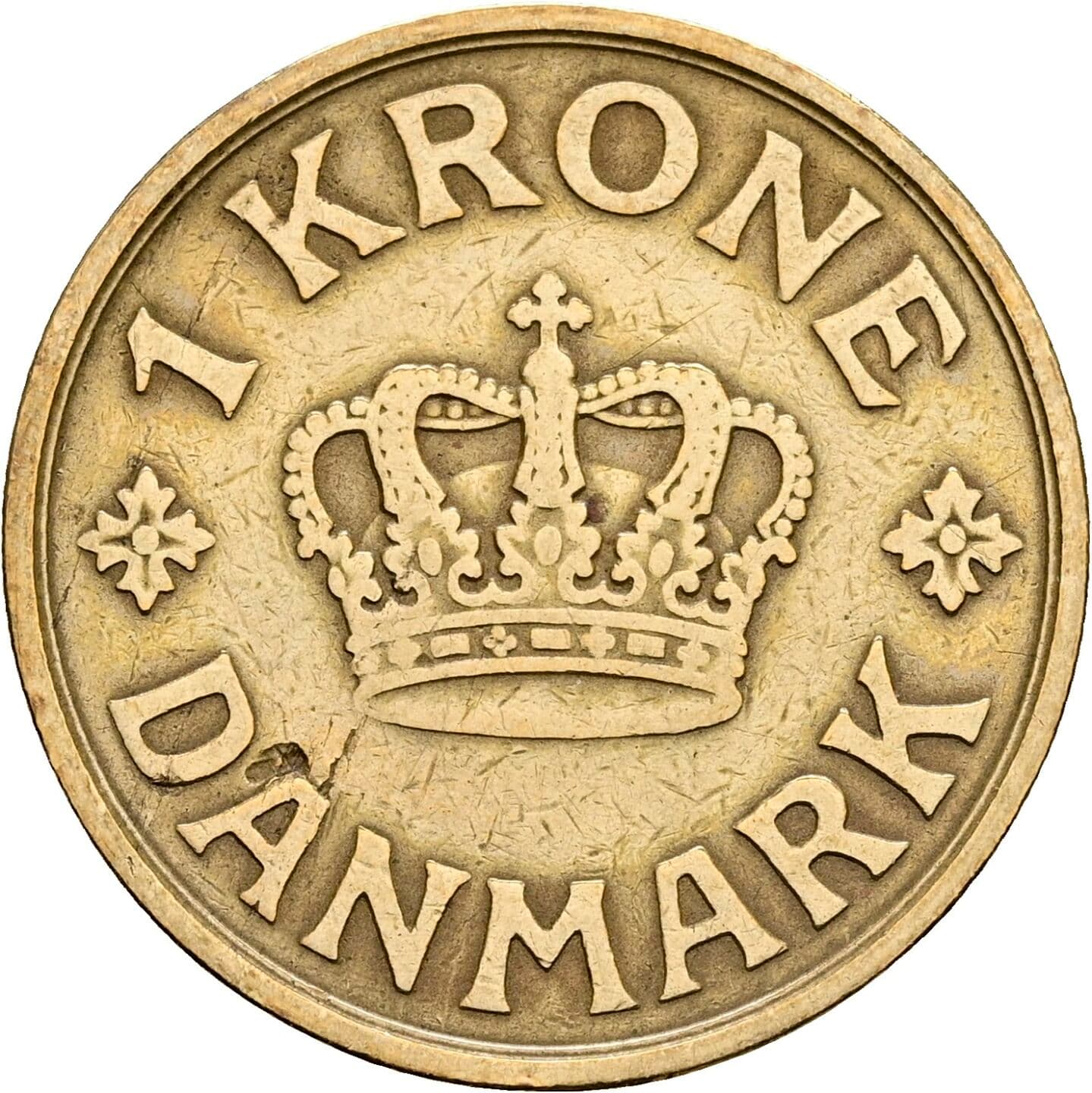 1 Krone Christian X. 1912-1947 1929 – Vorderseite